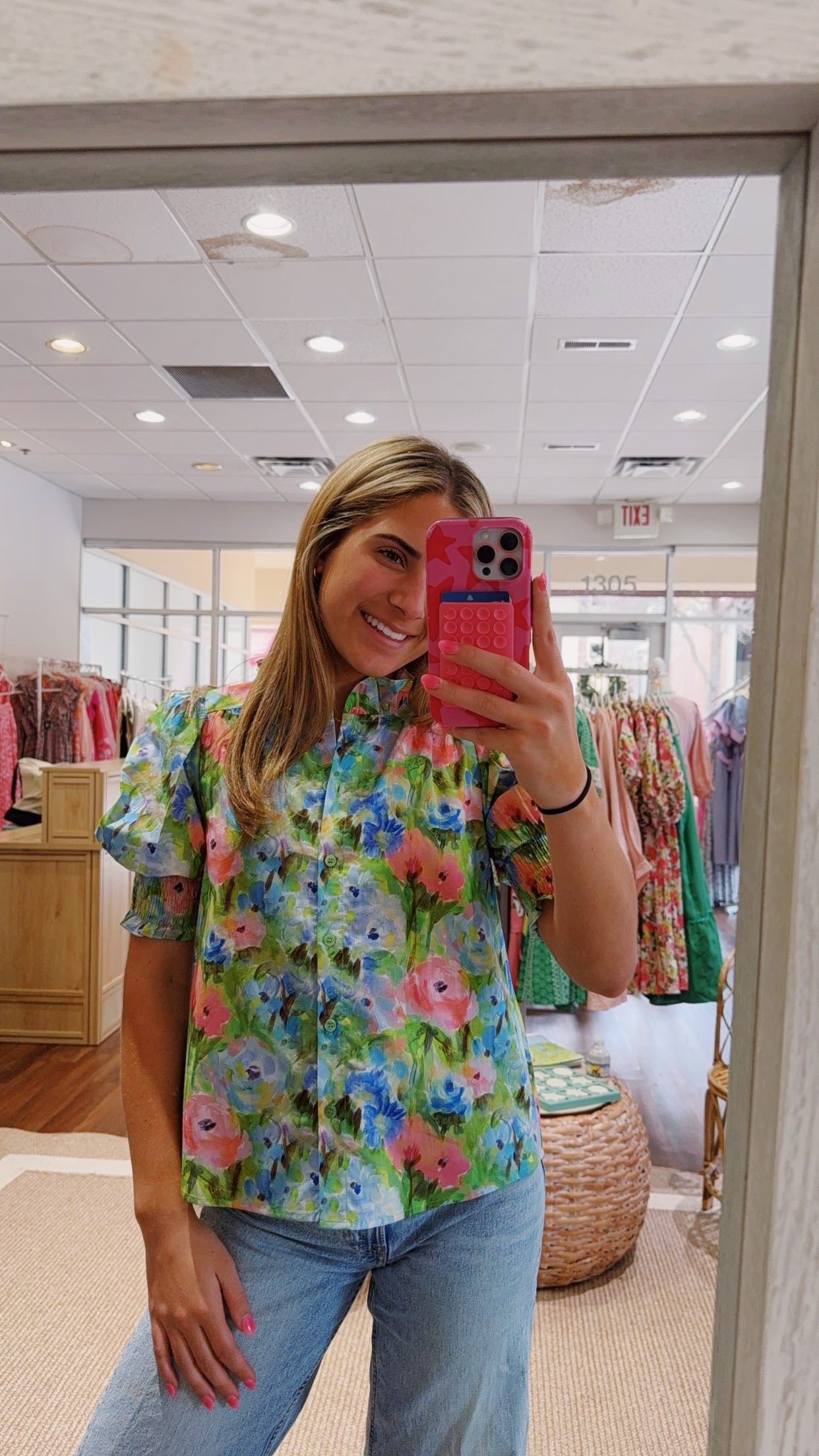 Paint Garden Ruffle Blouse Joy Joy