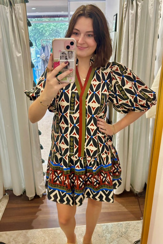 Gracie Puff Sleeve Dress THML