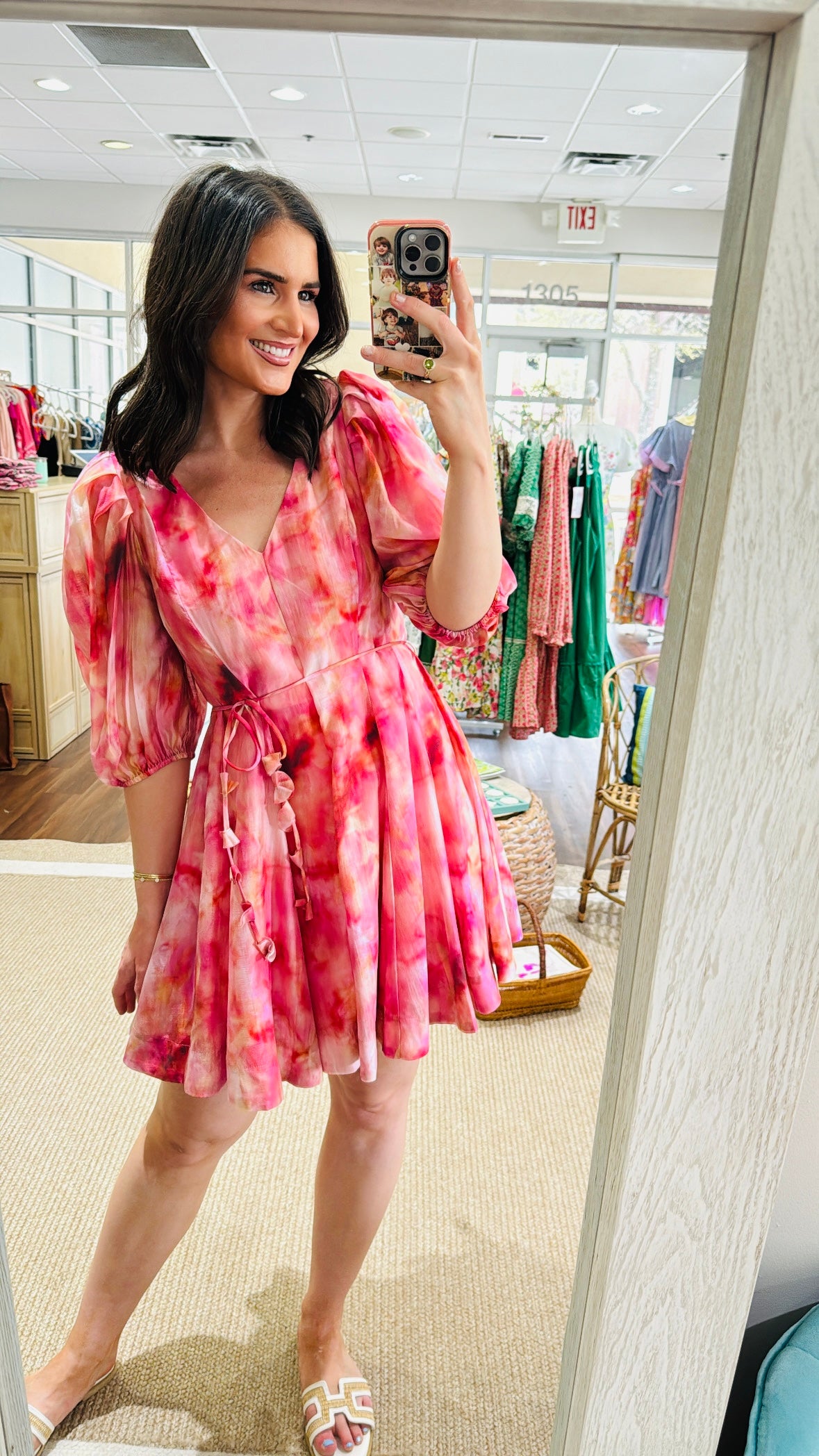 Alexis Puff Sleeve Mini Dress