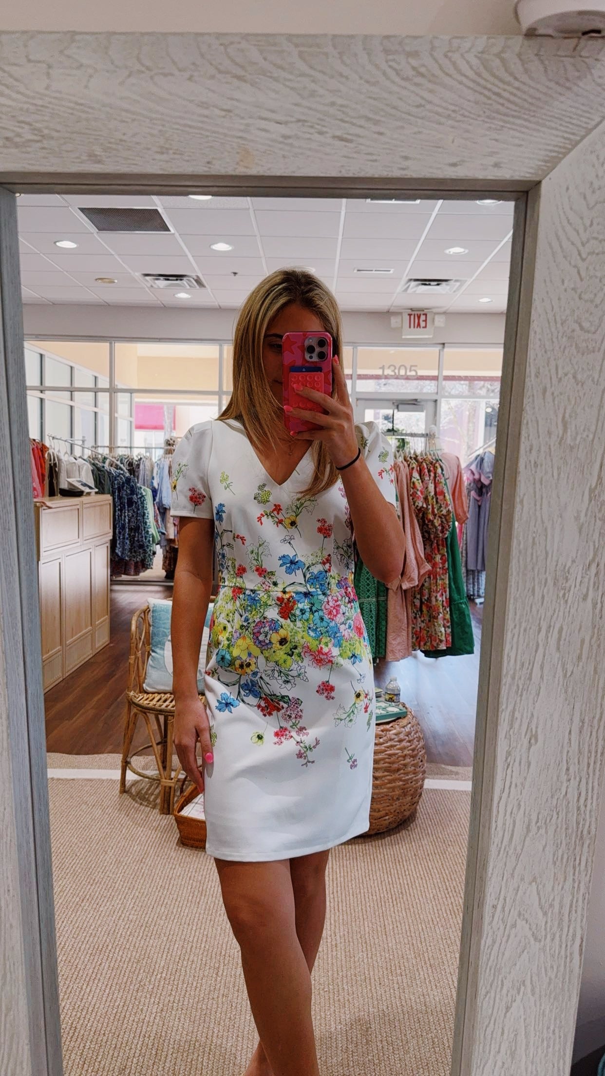 Bursting Garden Dress Jade