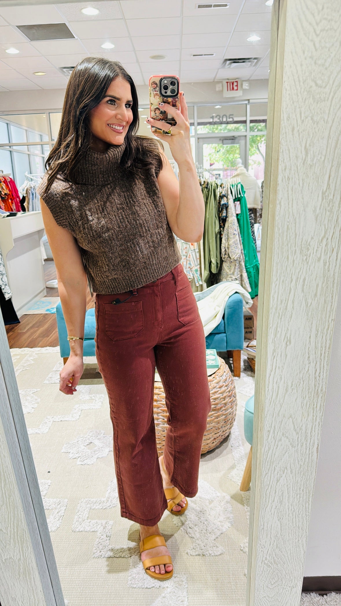 Marlene Top Shitake Brown