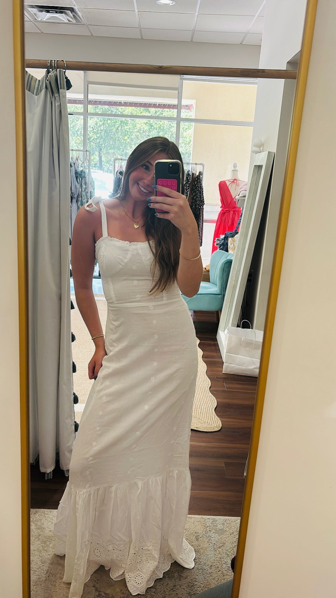 Tanner Dress White Eyelet