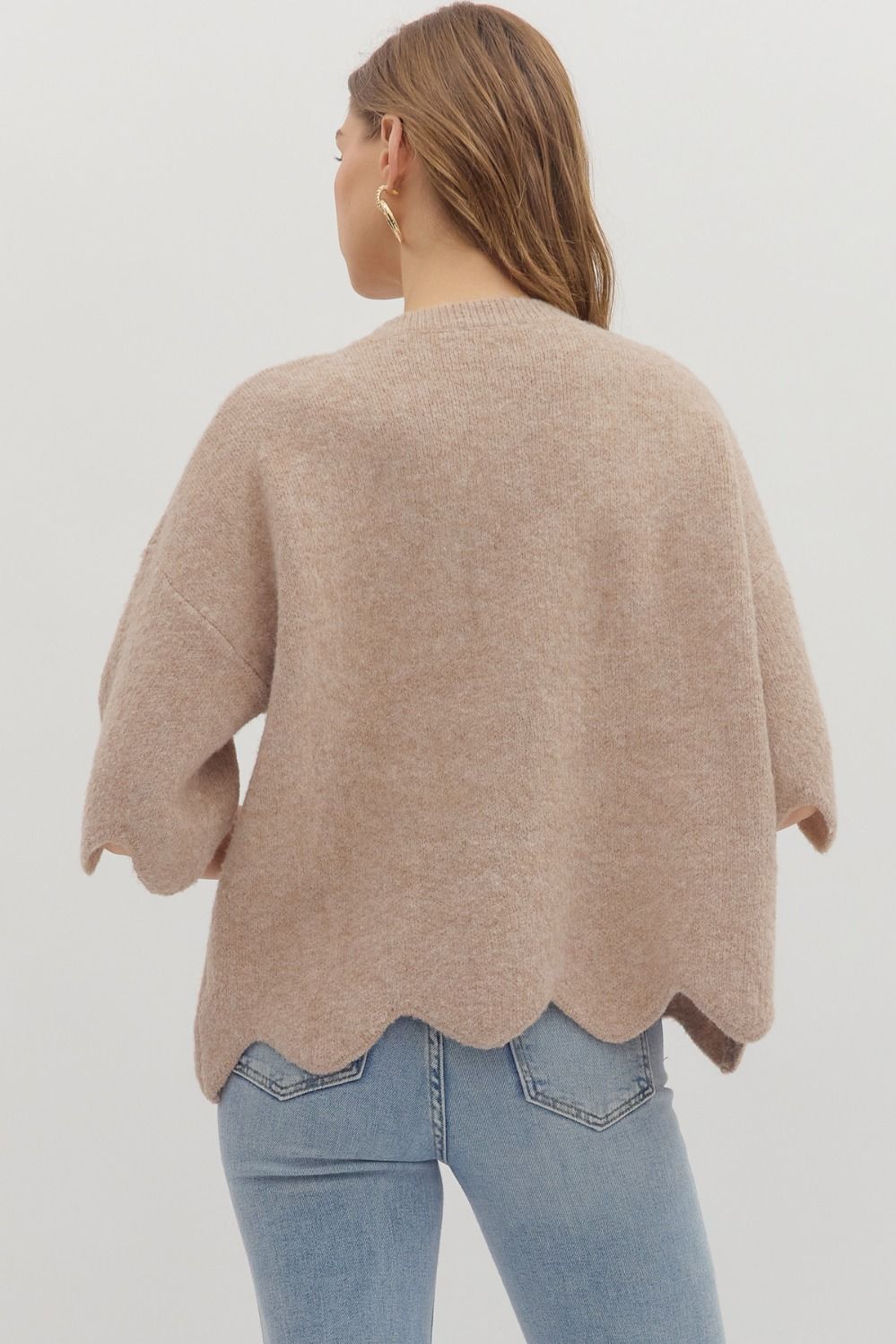 Taupe Cozy Days Sweater ENTRO