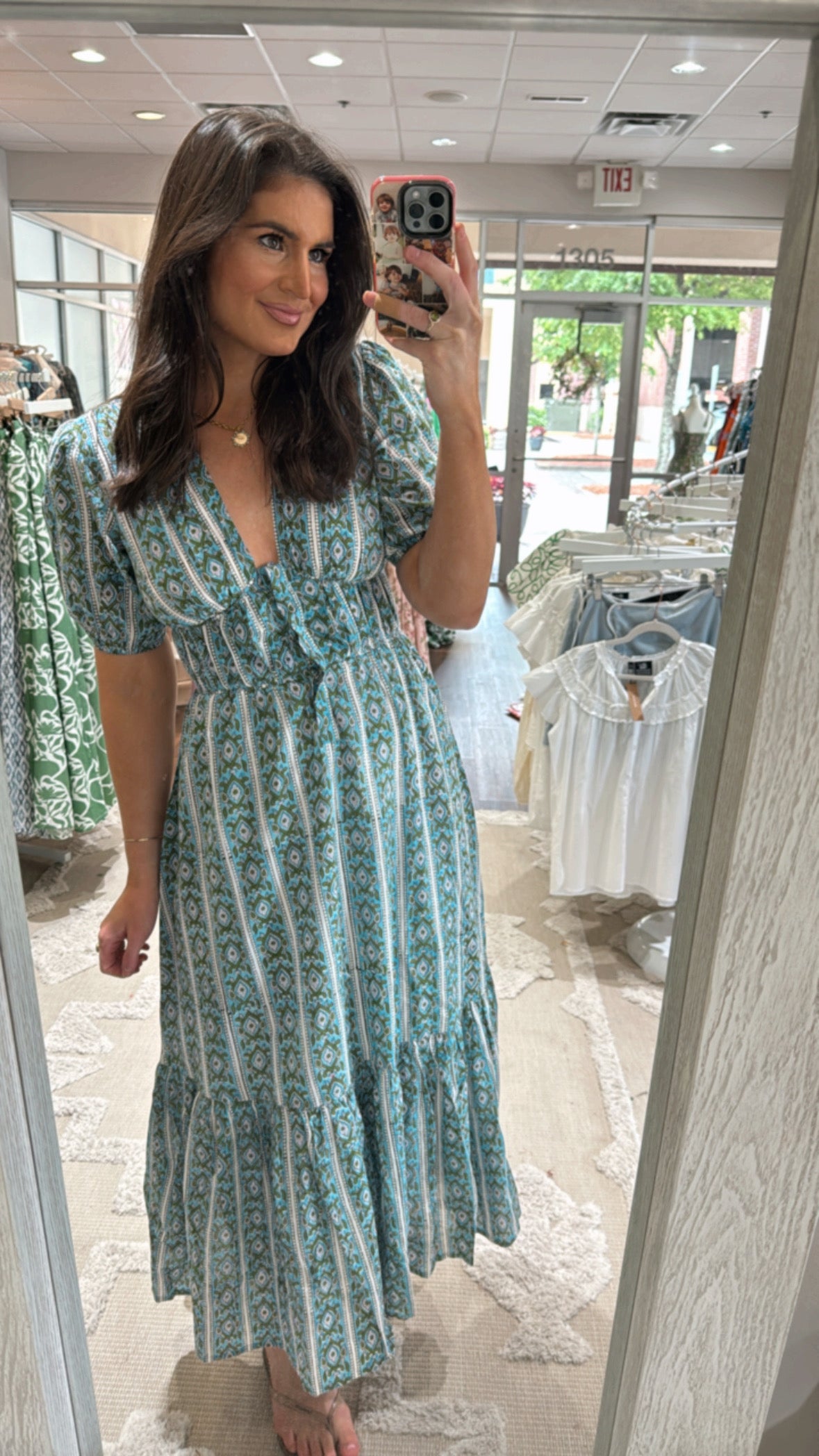 Brighid Maxi Blue/Green