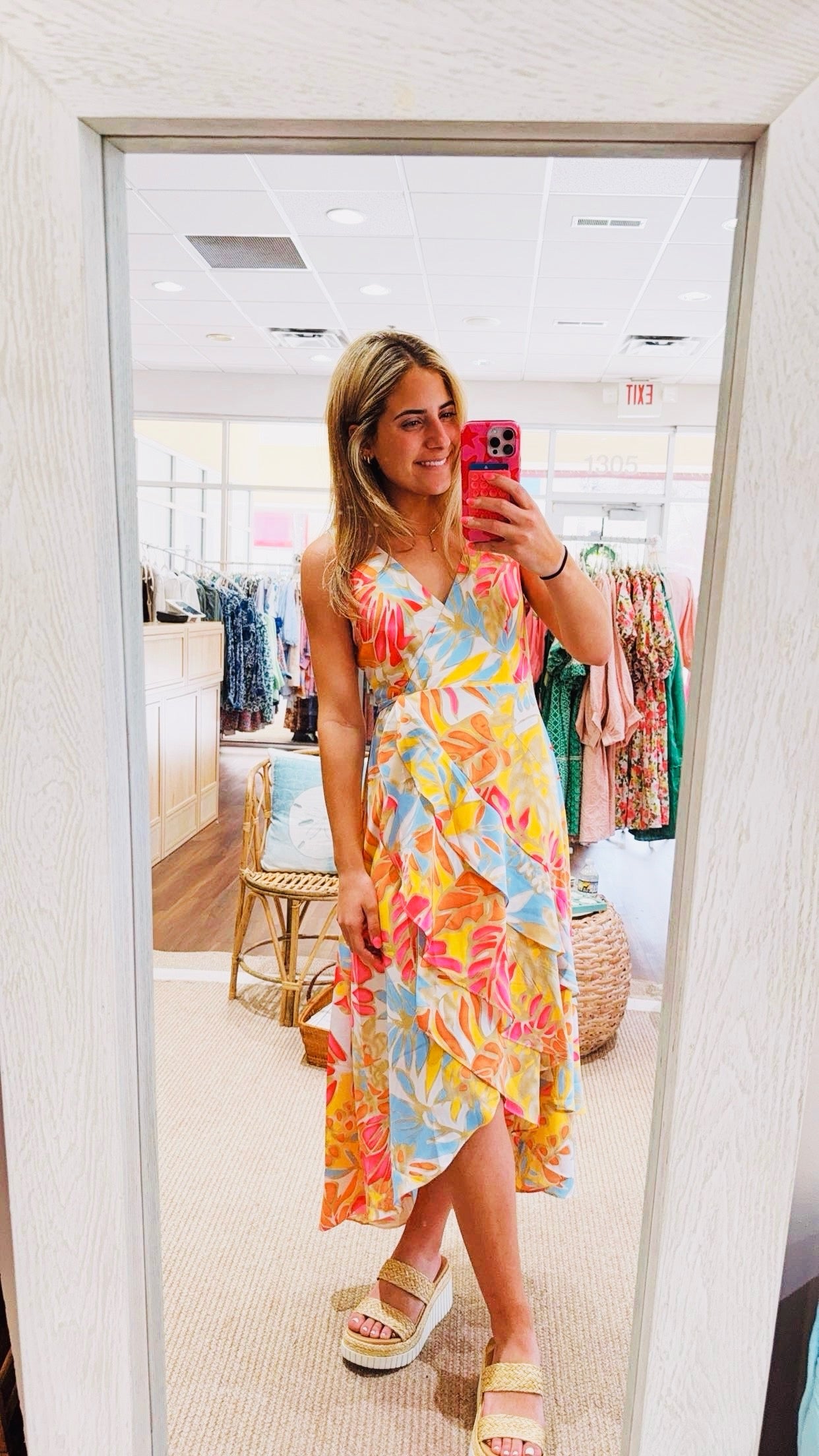 Island Breeze Wrap Dress Jade