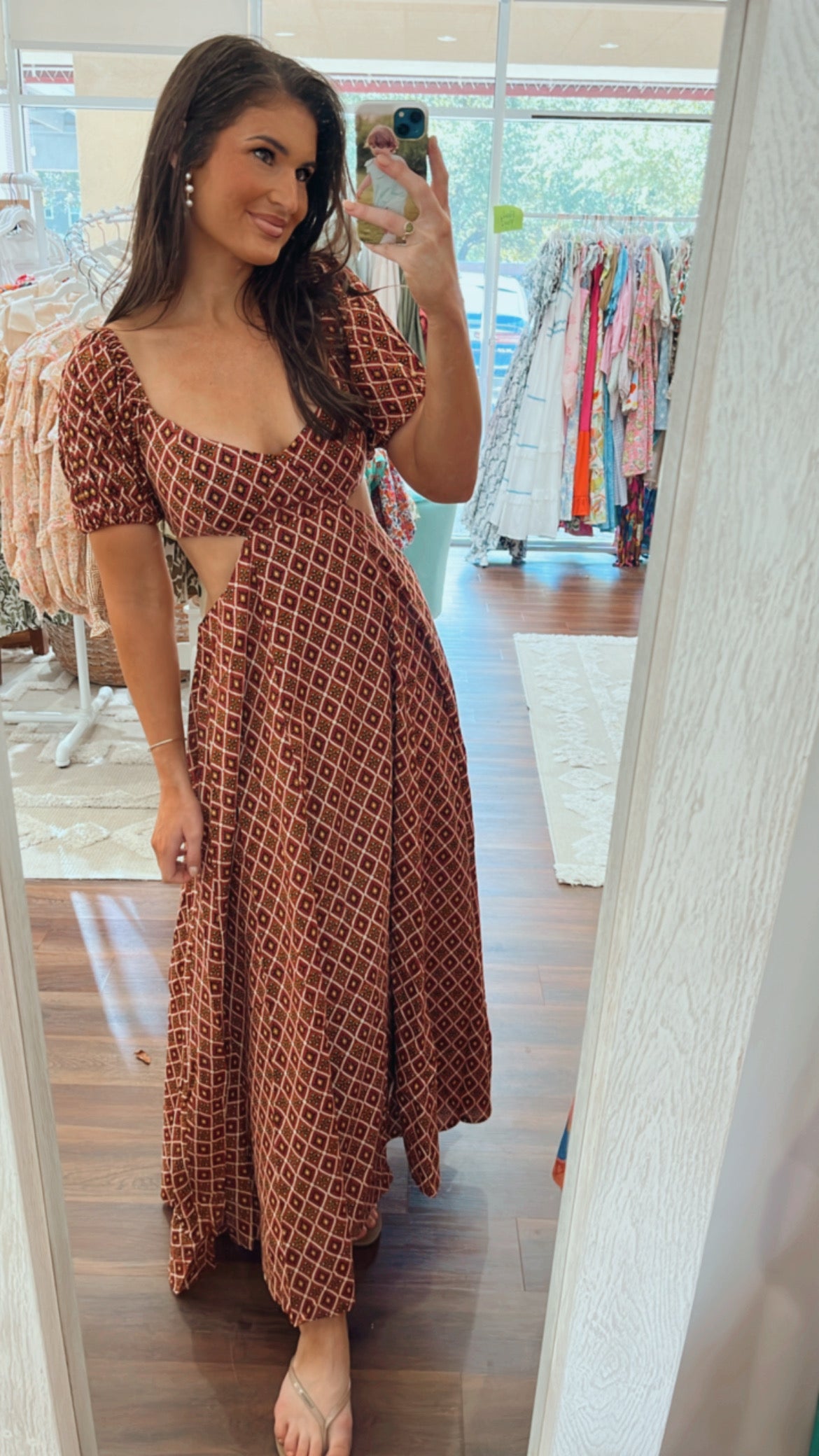 Sophie Dress Rust (FINAL SALE)