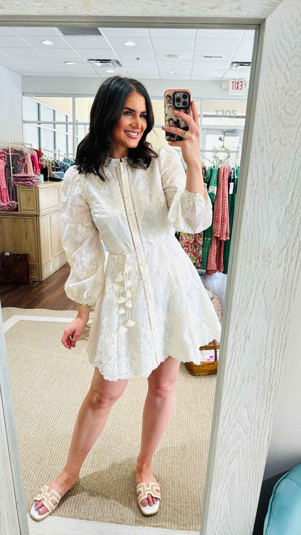 Valetta Mini Dress Ivory