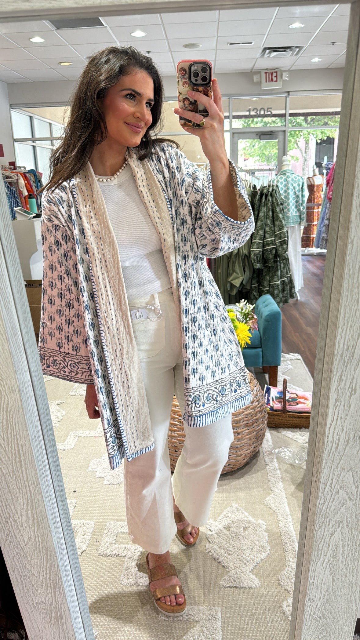 James Blanket Jacket Domino Blue