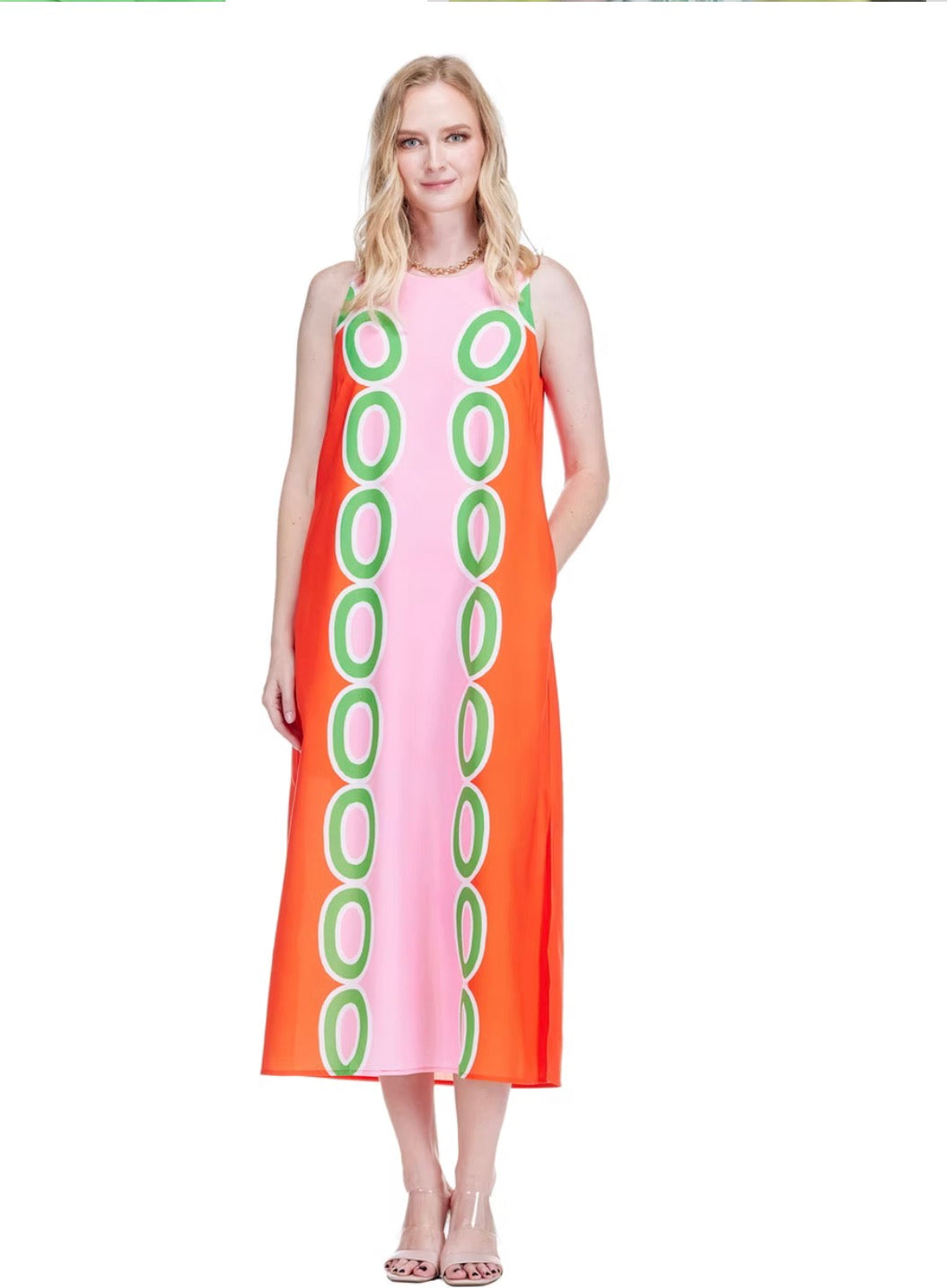 JADE Red Watermelon Links Shift Dress