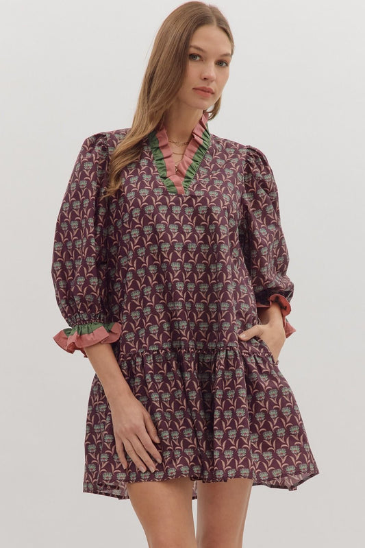 Autumn Flowers Dress ENTRO