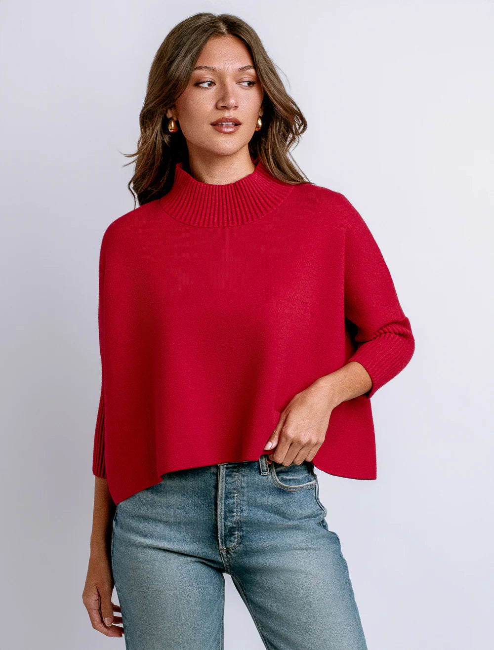 Aja Sweater Scarlet