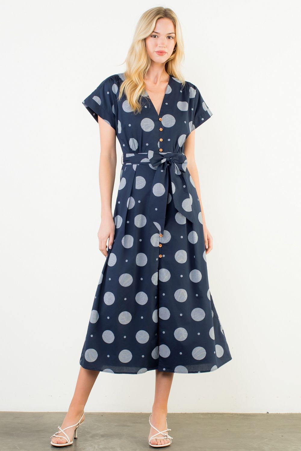 Kayla Polka Dot Patterned Dress