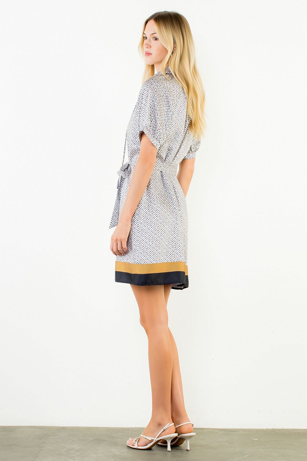 Giselle Silk Tie Dress THML