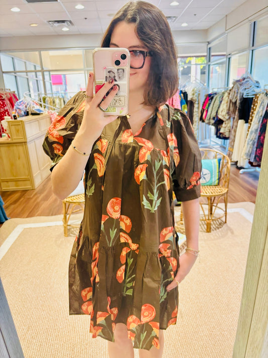 Brown Milos Dress Entro