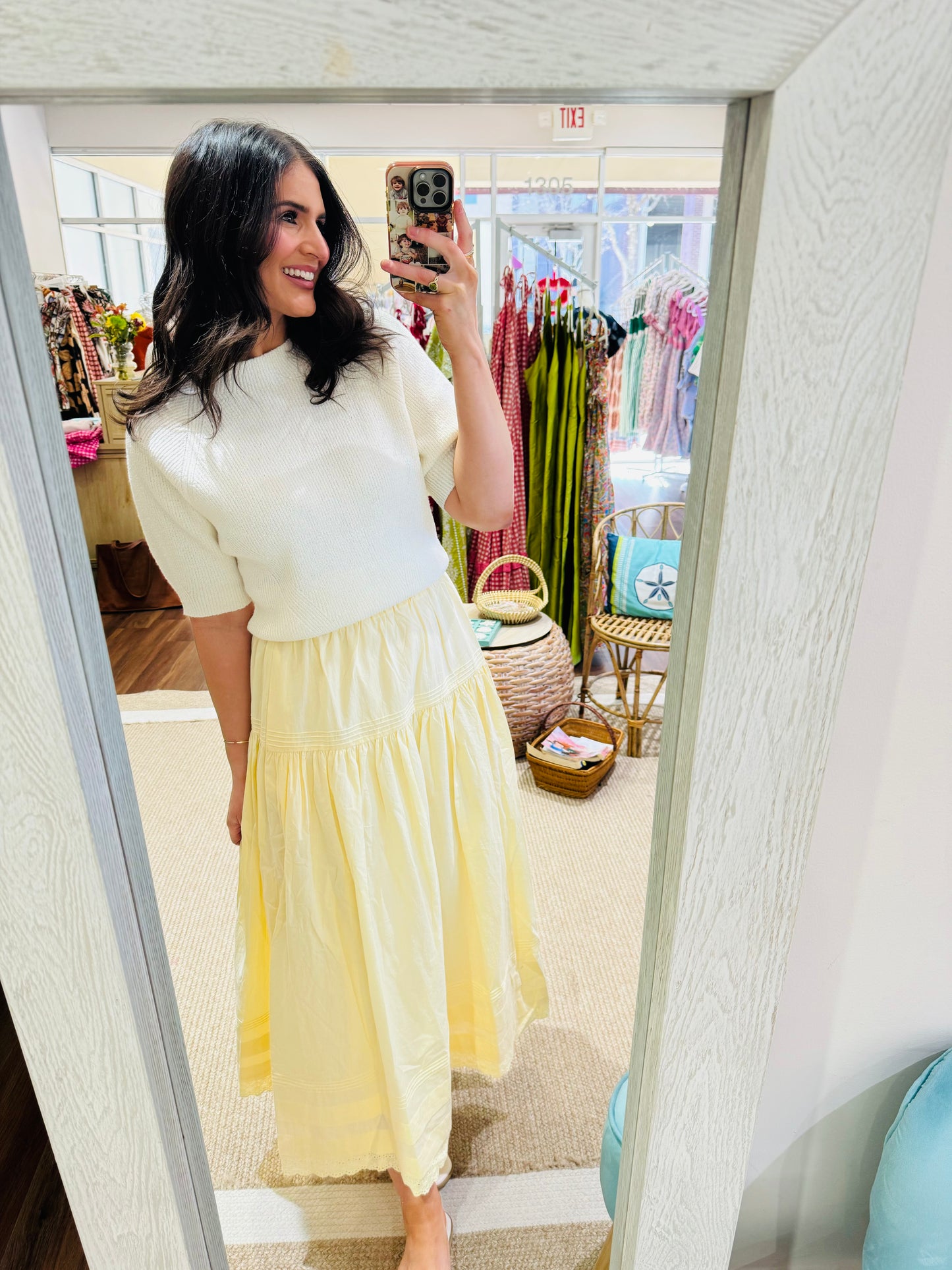 Butter Yellow Skirt