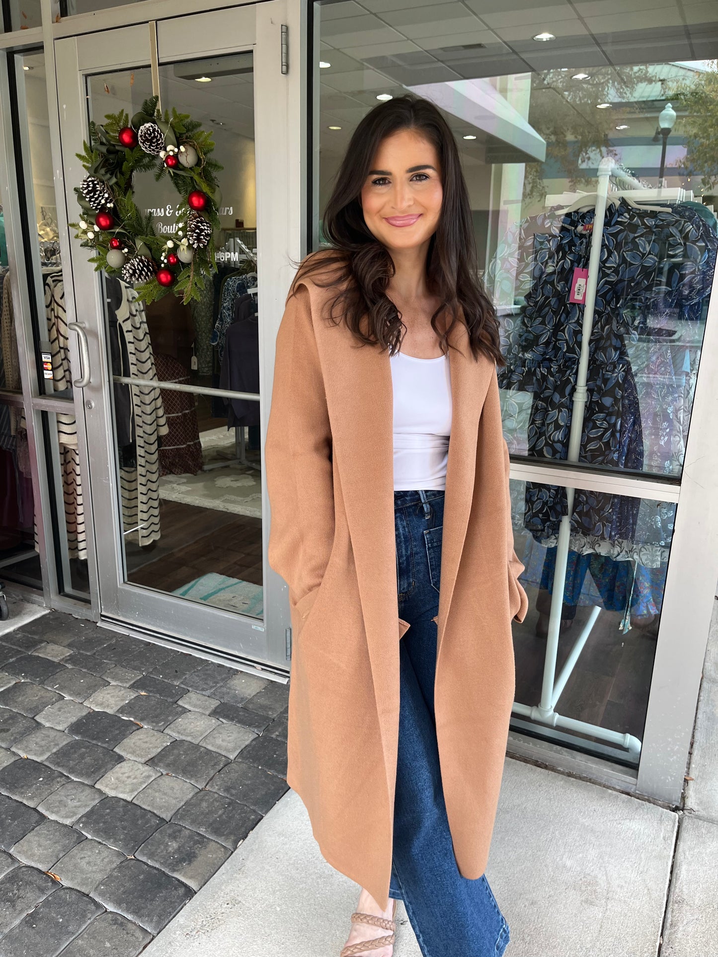 Cardigan Coat Camel