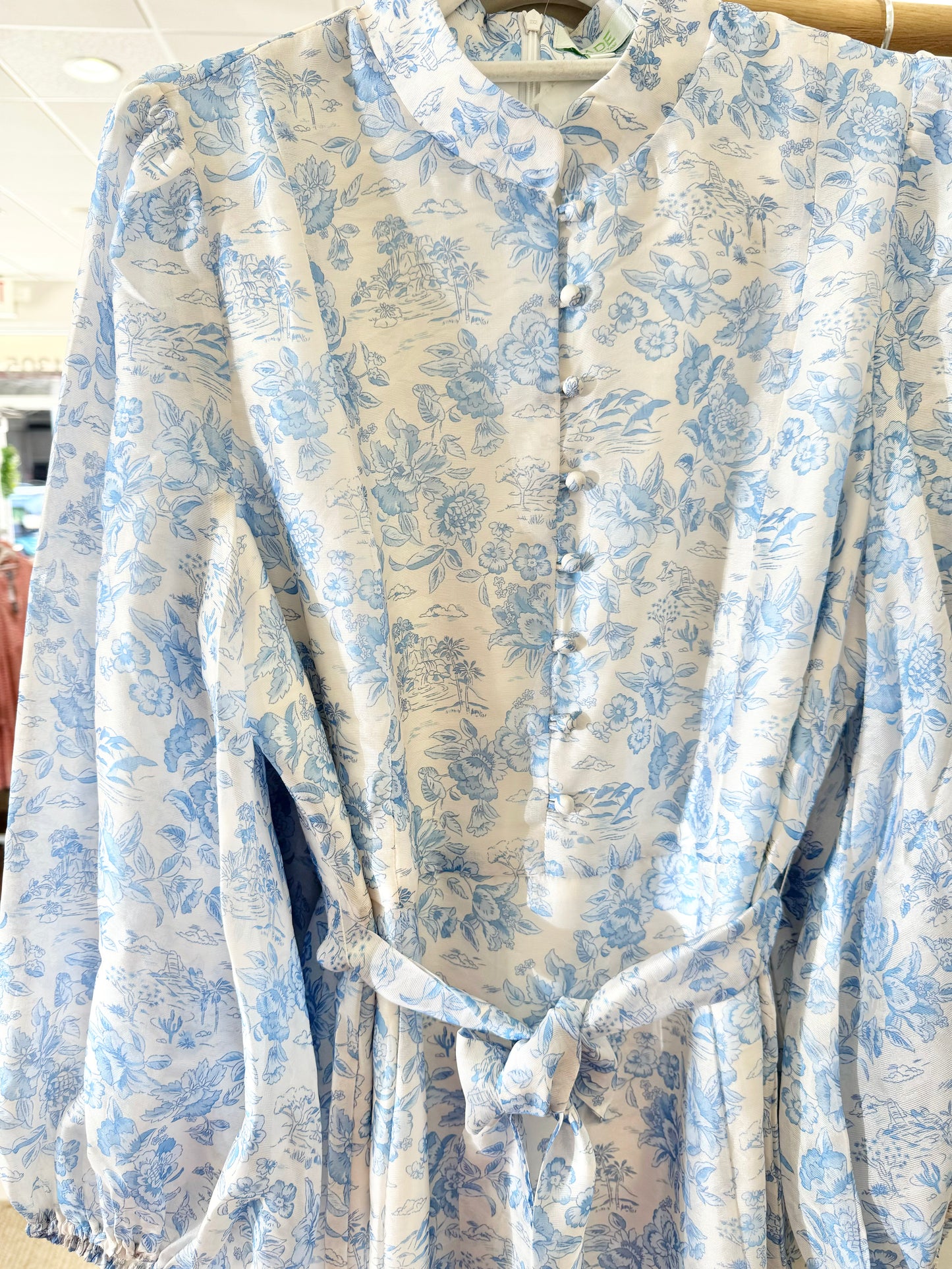 Blue Bashful Garden Dress Jade