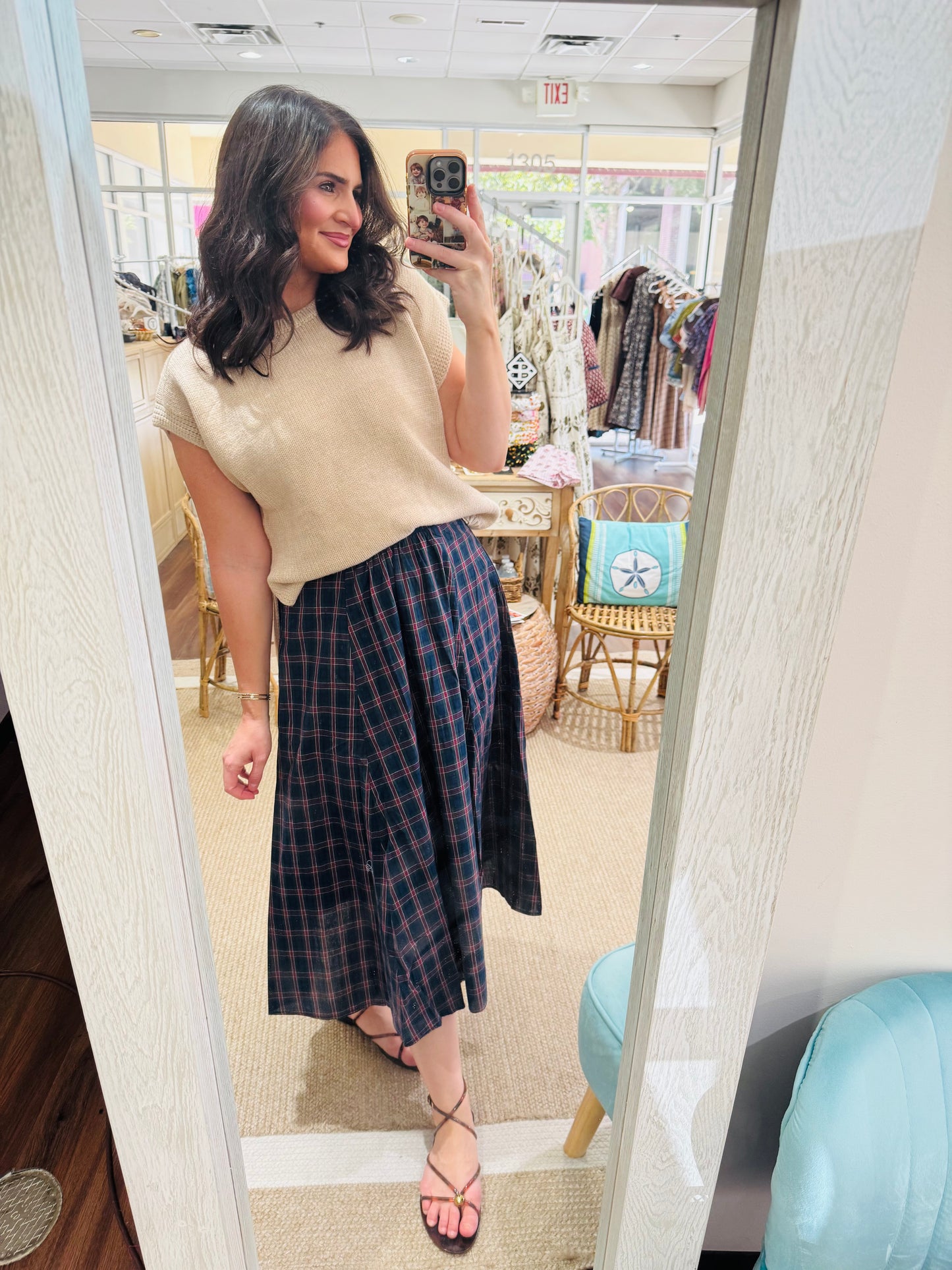 Fall Fever Plaid Skirt