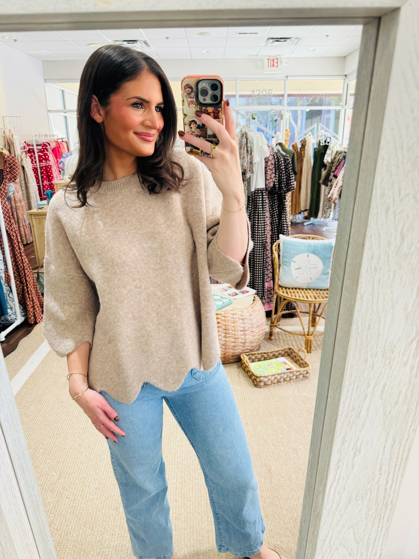 Taupe Cozy Days Sweater ENTRO