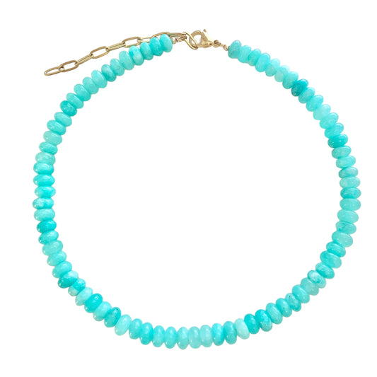 Bright Turquoise Opal Necklace