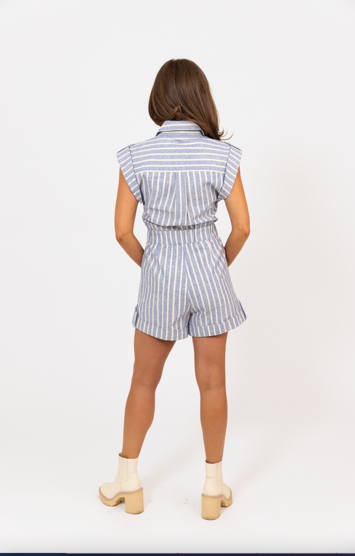 Chambray Romper