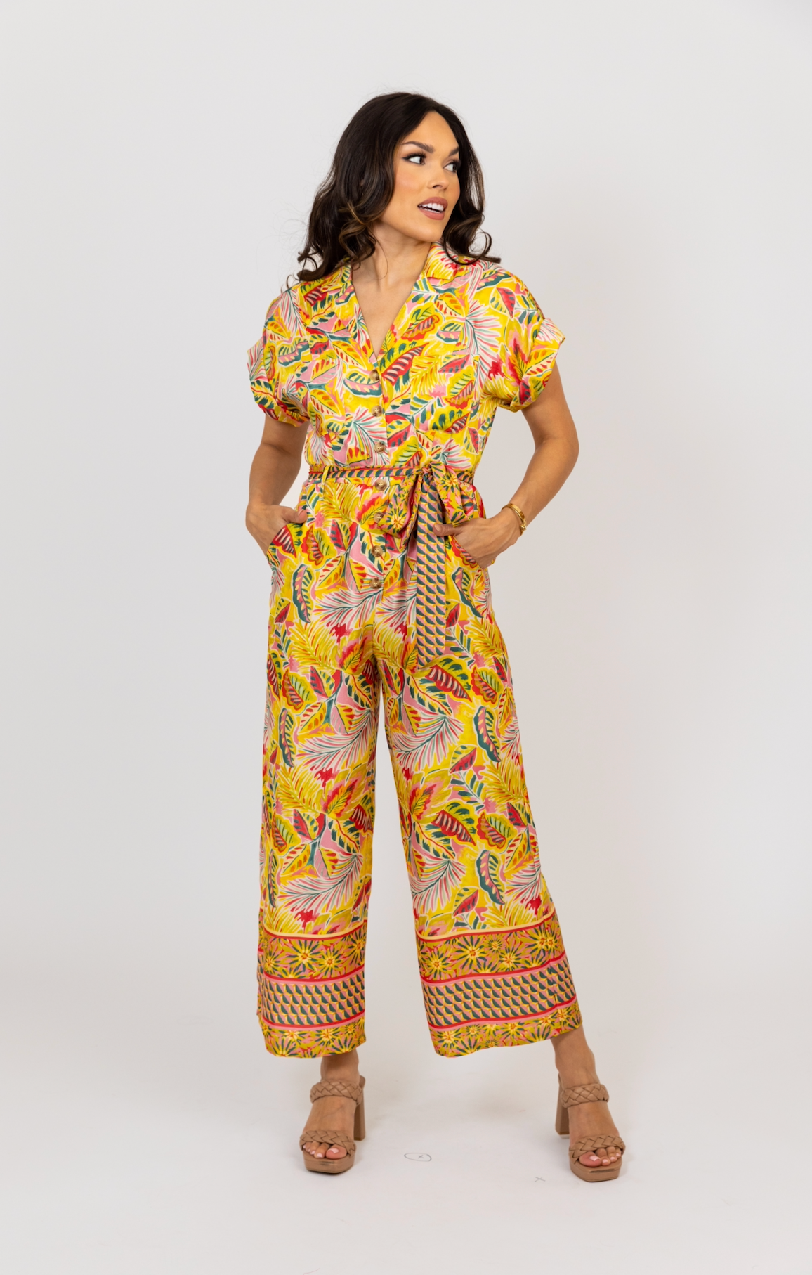 Tropics Jumpsuit Satin