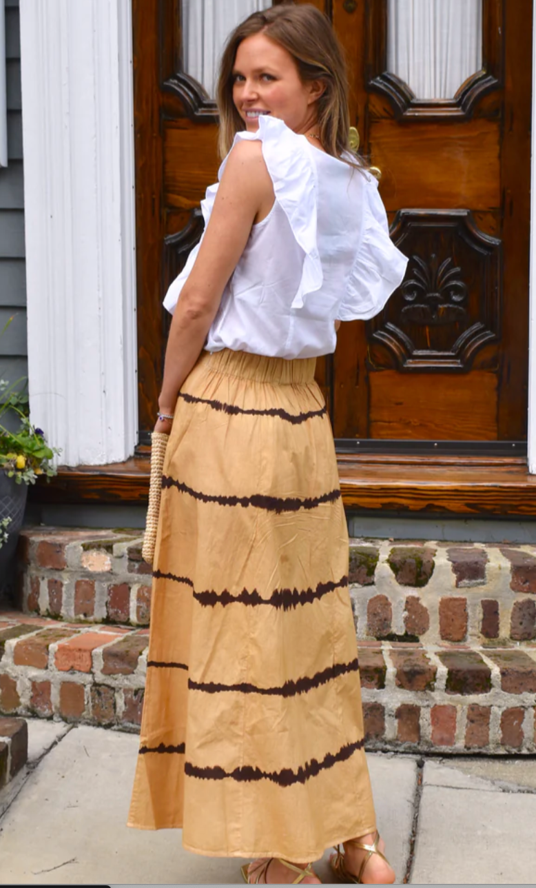 Hanley Skirt Tie Dye Brown