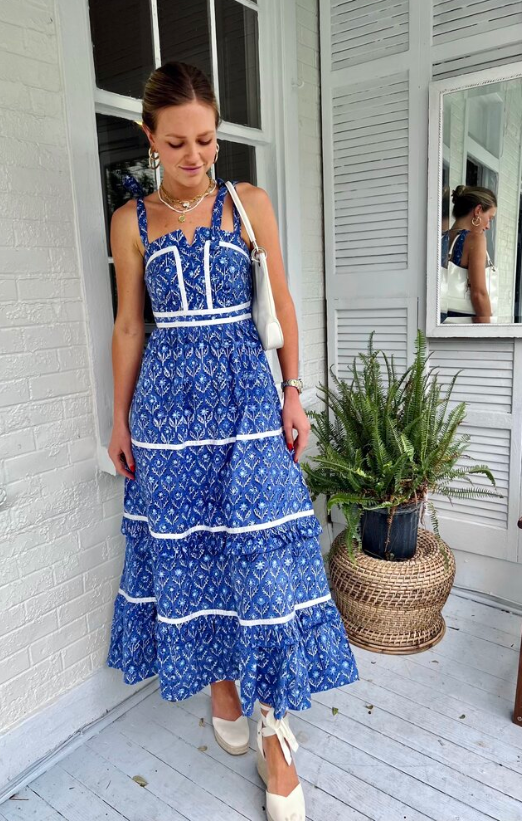 Ella Dress Blue Indigo