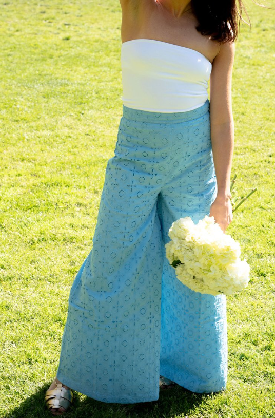 Wide Leg Pants Blue