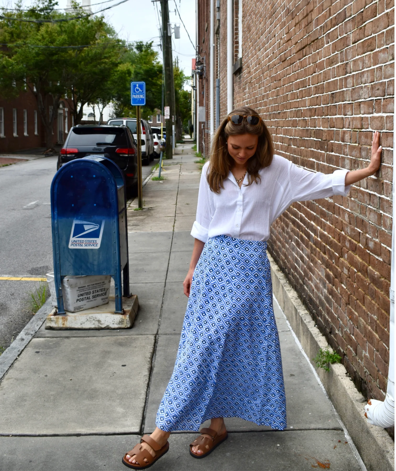 Hanley Midi Blue Diamond