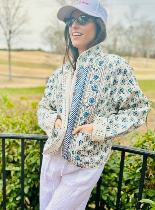 Birdie Jacket Domino Blue