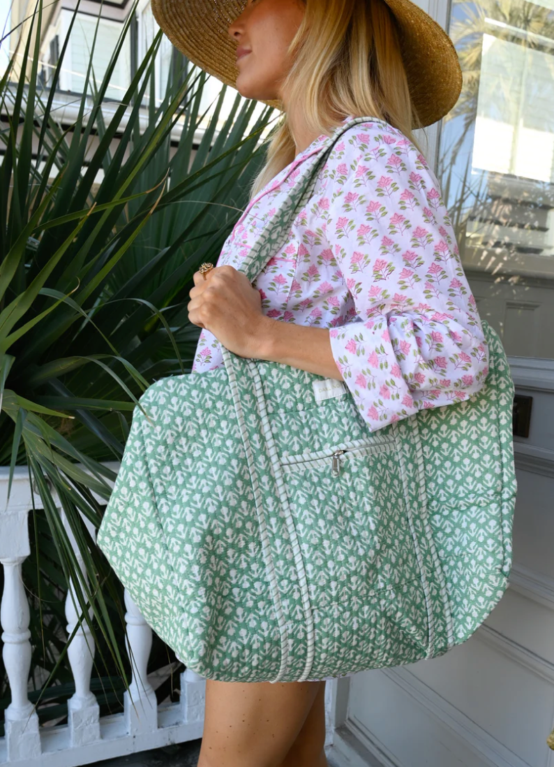 Weekender Bag Turquoise Tulip