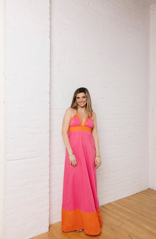 Vance Hot Pink and Orange Maxi Sweetgrass and Sand Dollars Boutique Vance Hot Pink and Orange Maxi Sweetgrass and Sand Dollars Boutique