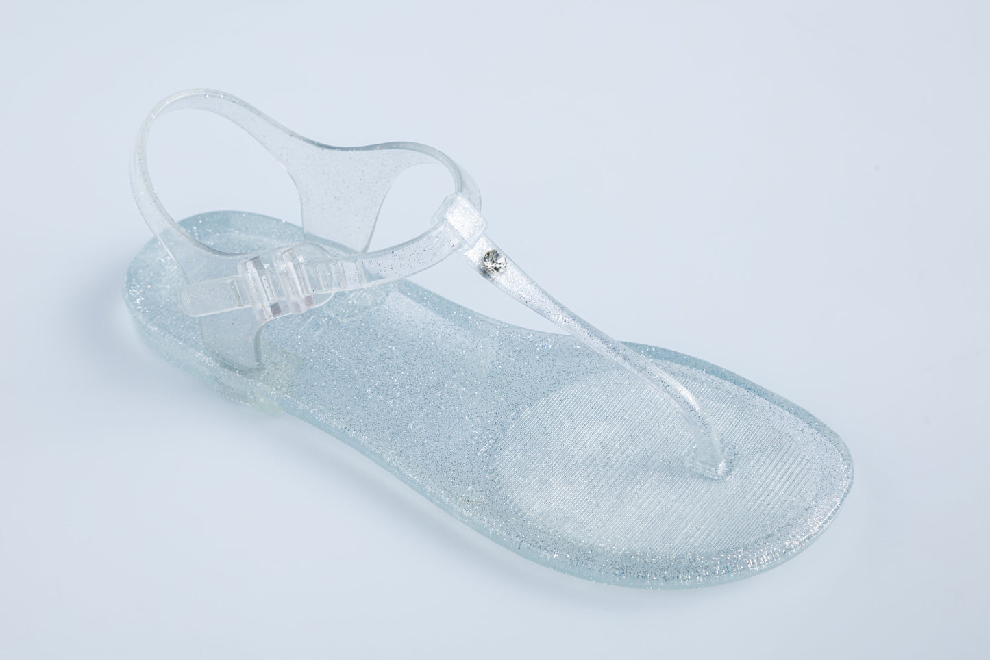 Lapreen Clear Glitter Sandals