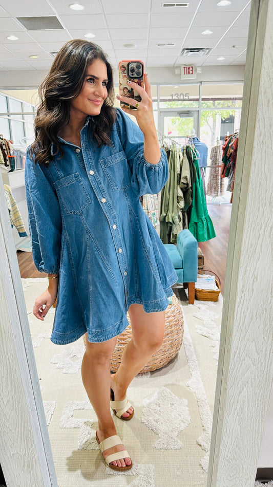 Denim Swing Dress