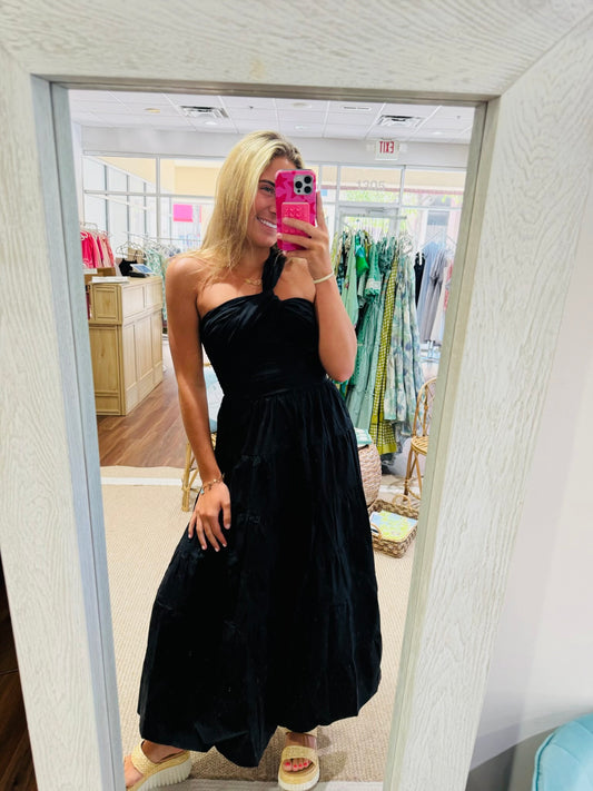 Harlow Black Maxi Dress