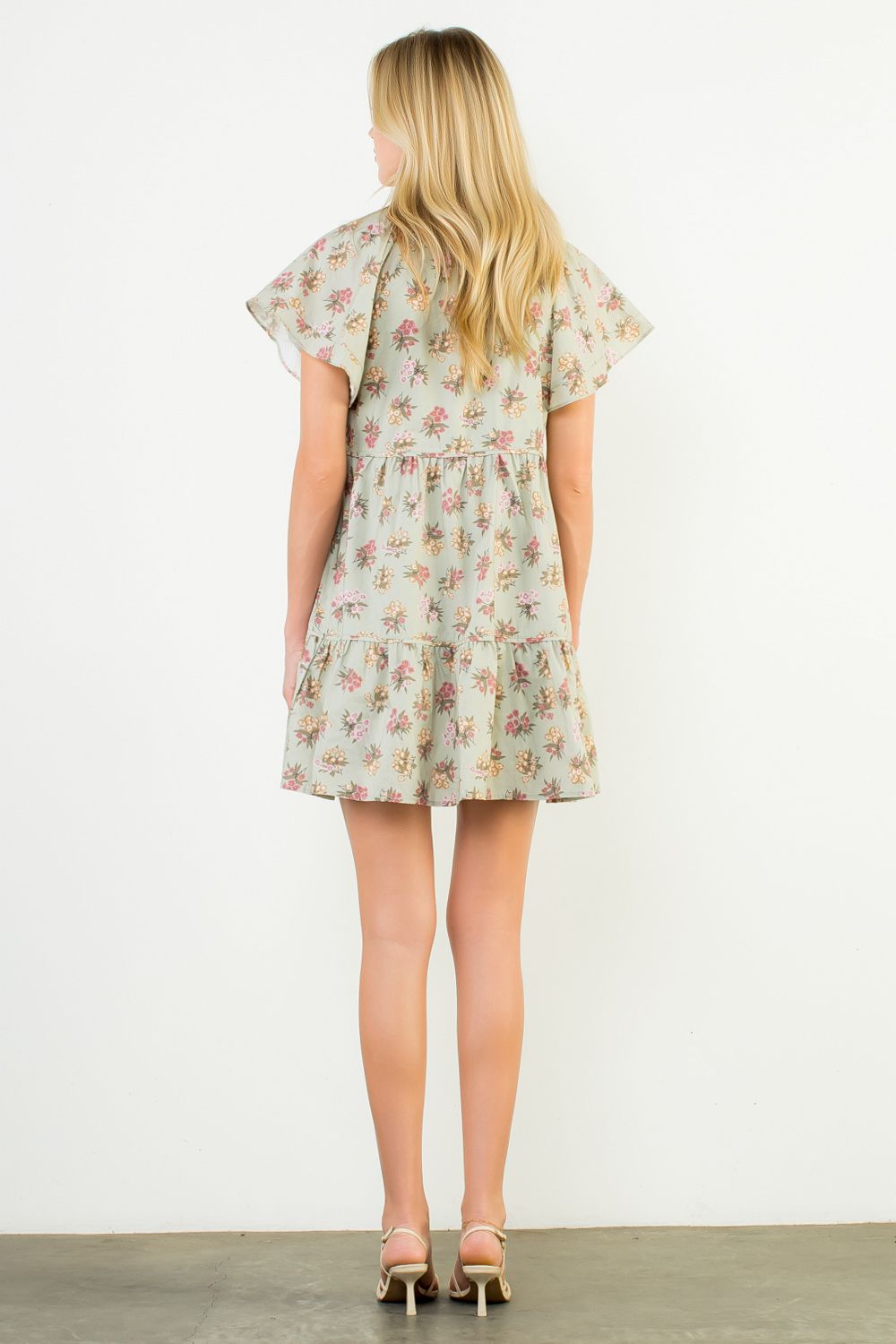 Bea Tiered Floral Dress THML
