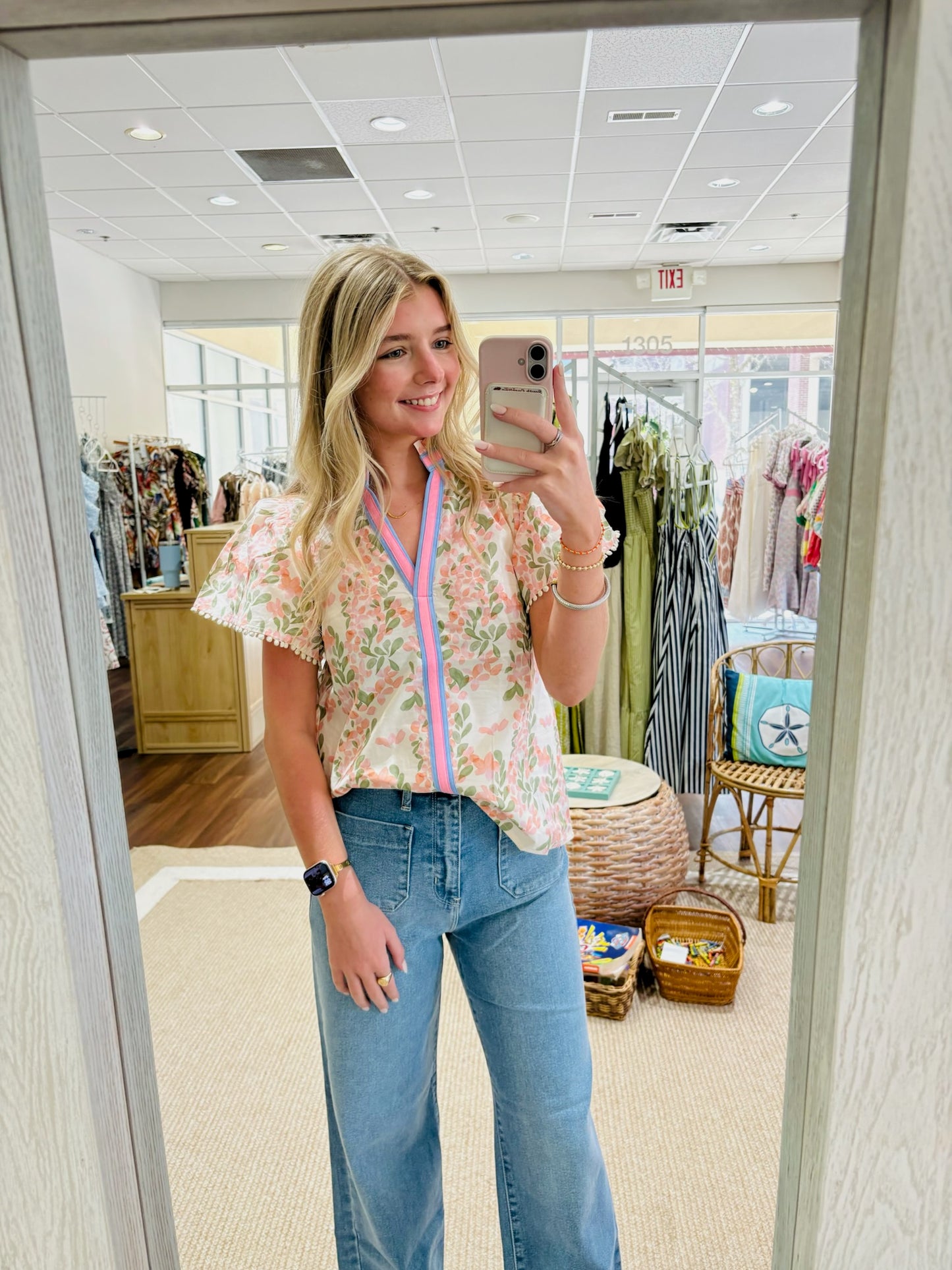 Pastel Petals Top THML