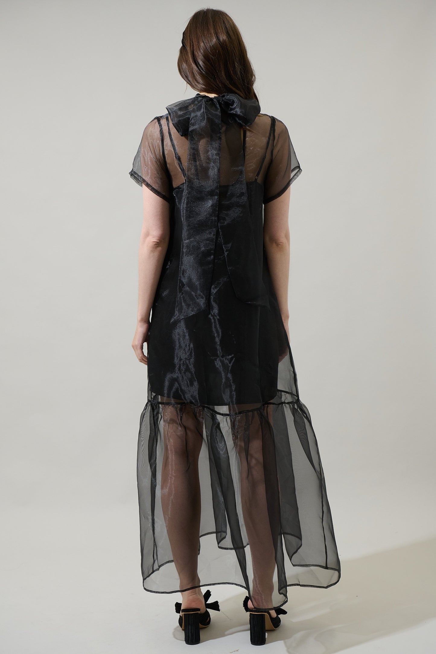 Dime Organza Dress Black