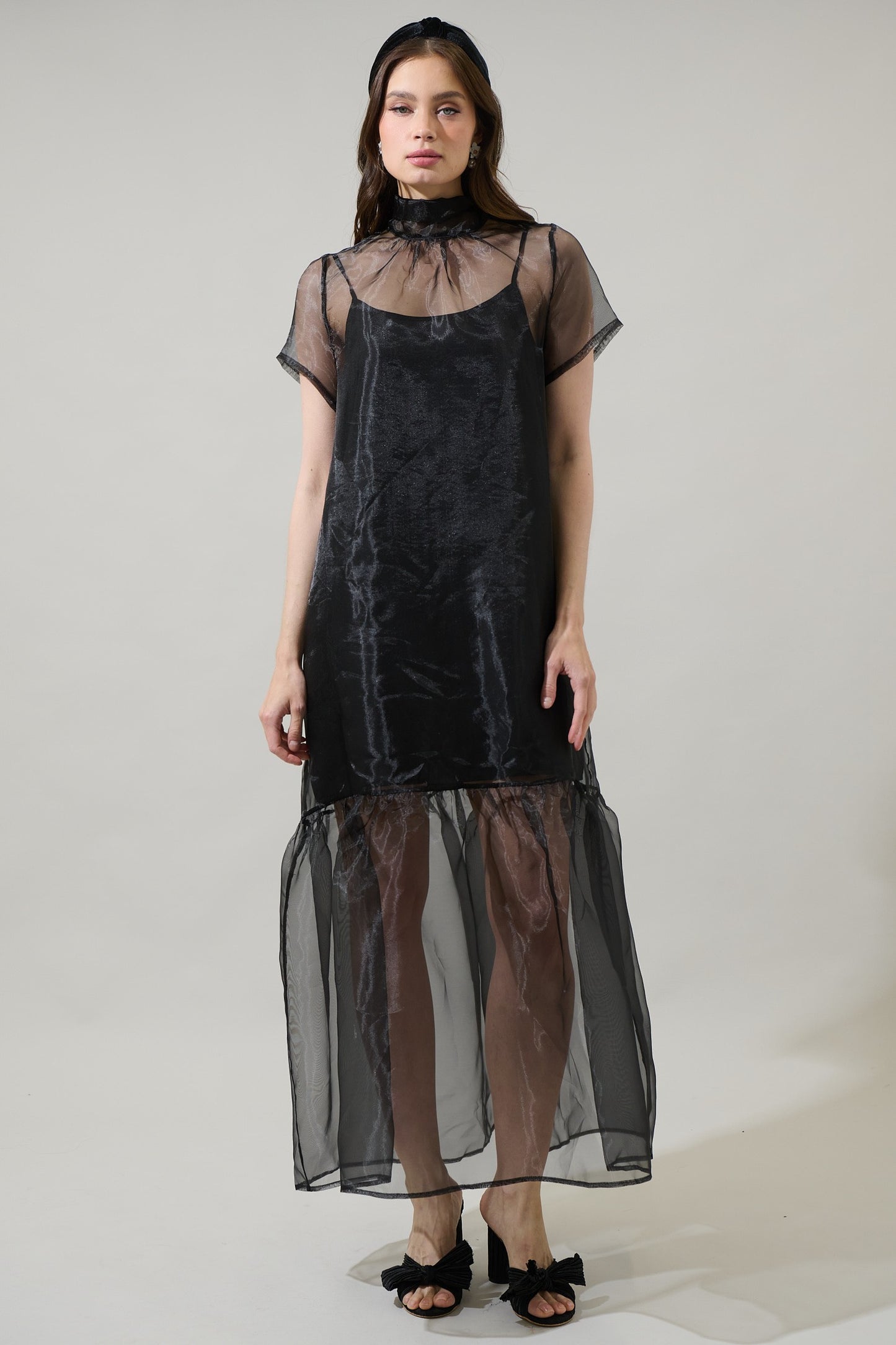 Dime Organza Dress Black