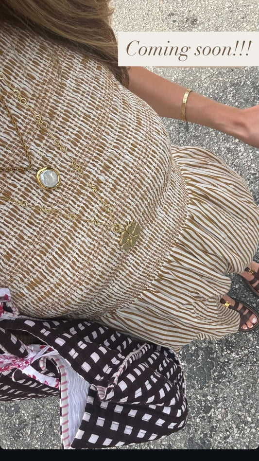 Aimee Maxi Rust Stripe