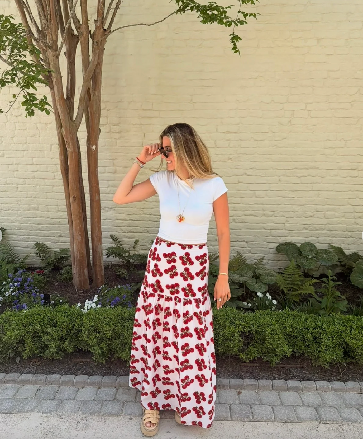 Beatrice Maxi Skirt Tomato