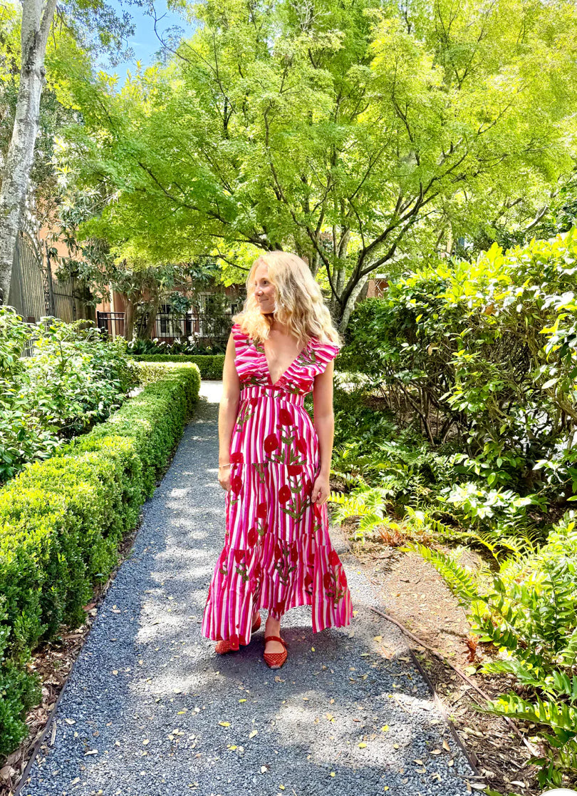Savannah Dress Wild Poppy Cabana
