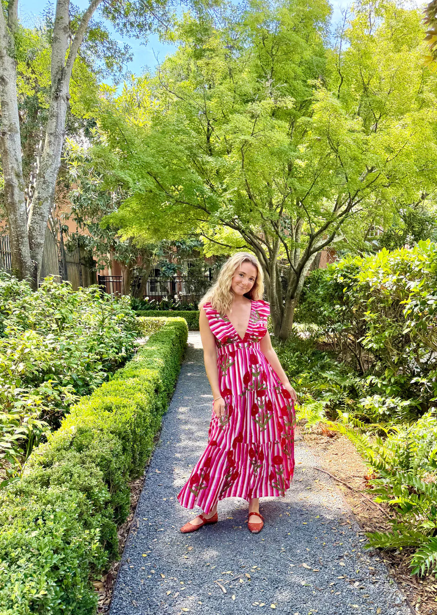 Savannah Dress Wild Poppy Cabana