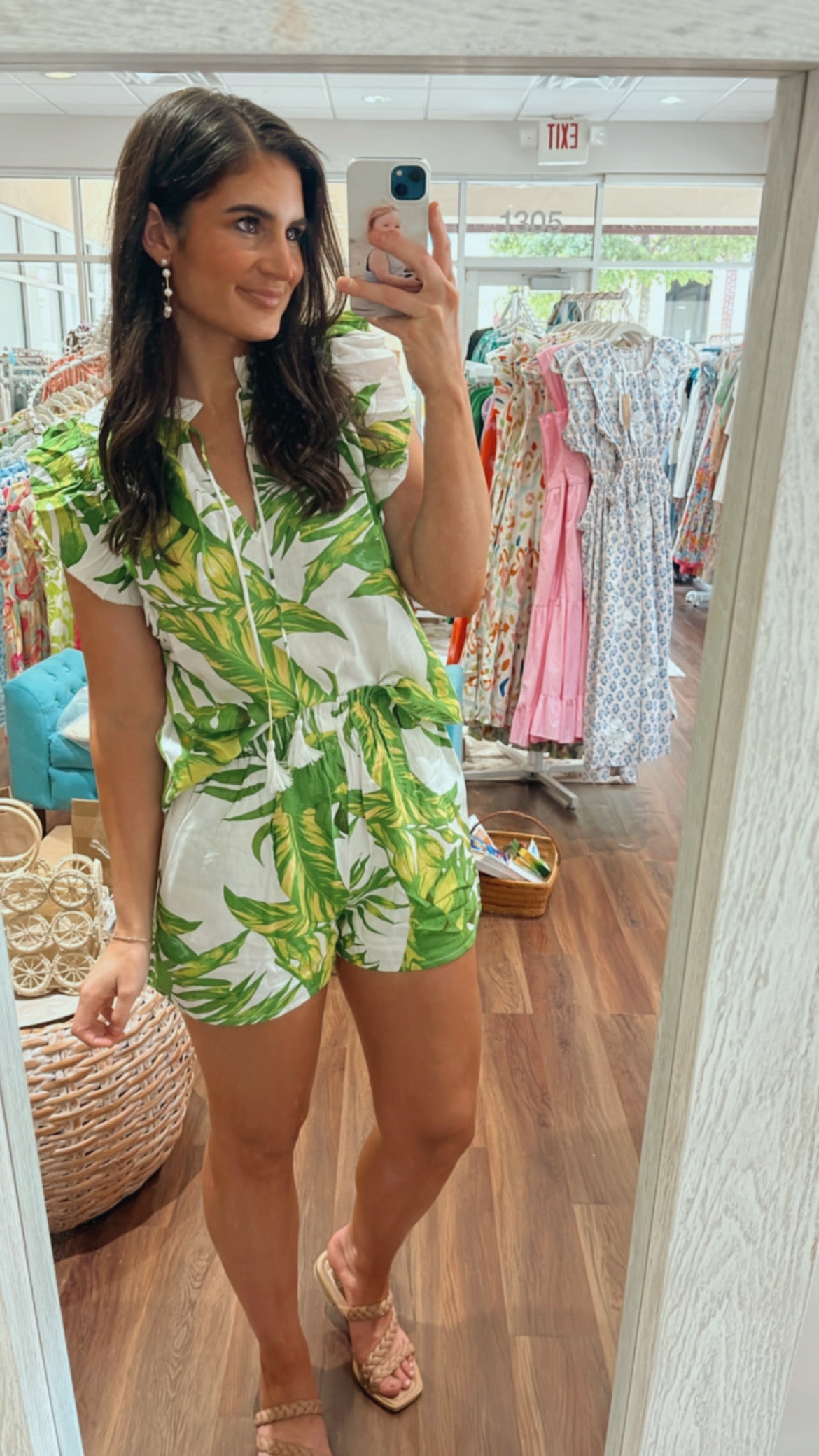 Palm Leaf Shorts