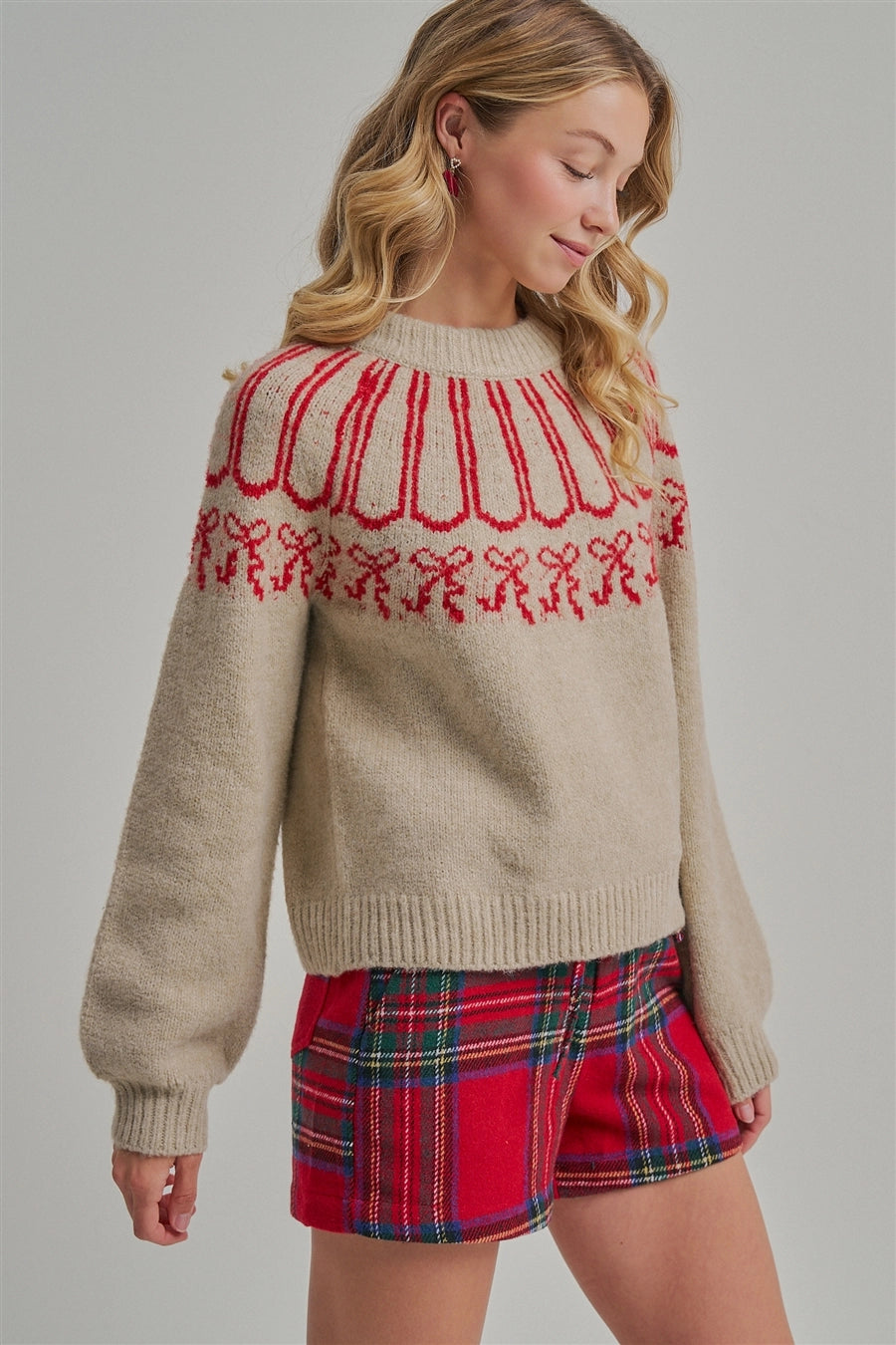 Holiday Ribbon Sweater