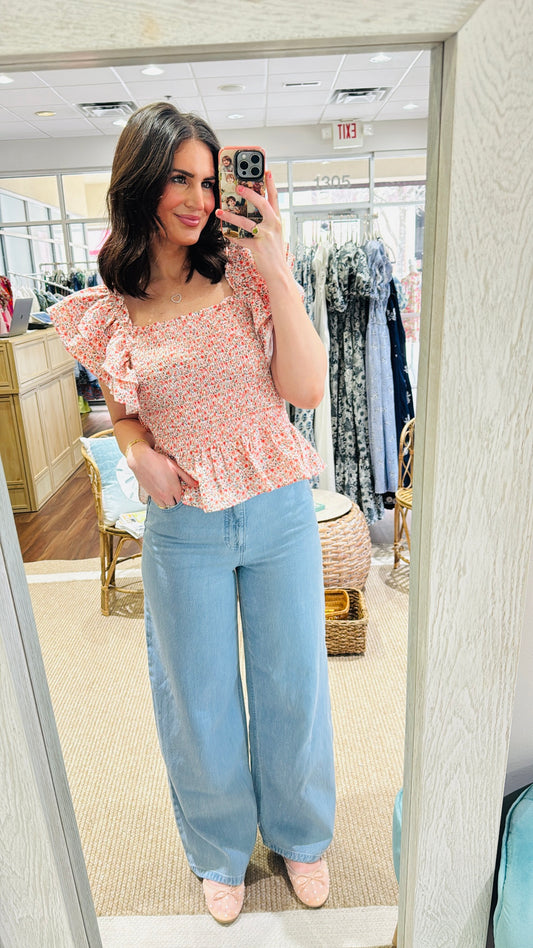 Mediterranean Bloom Top