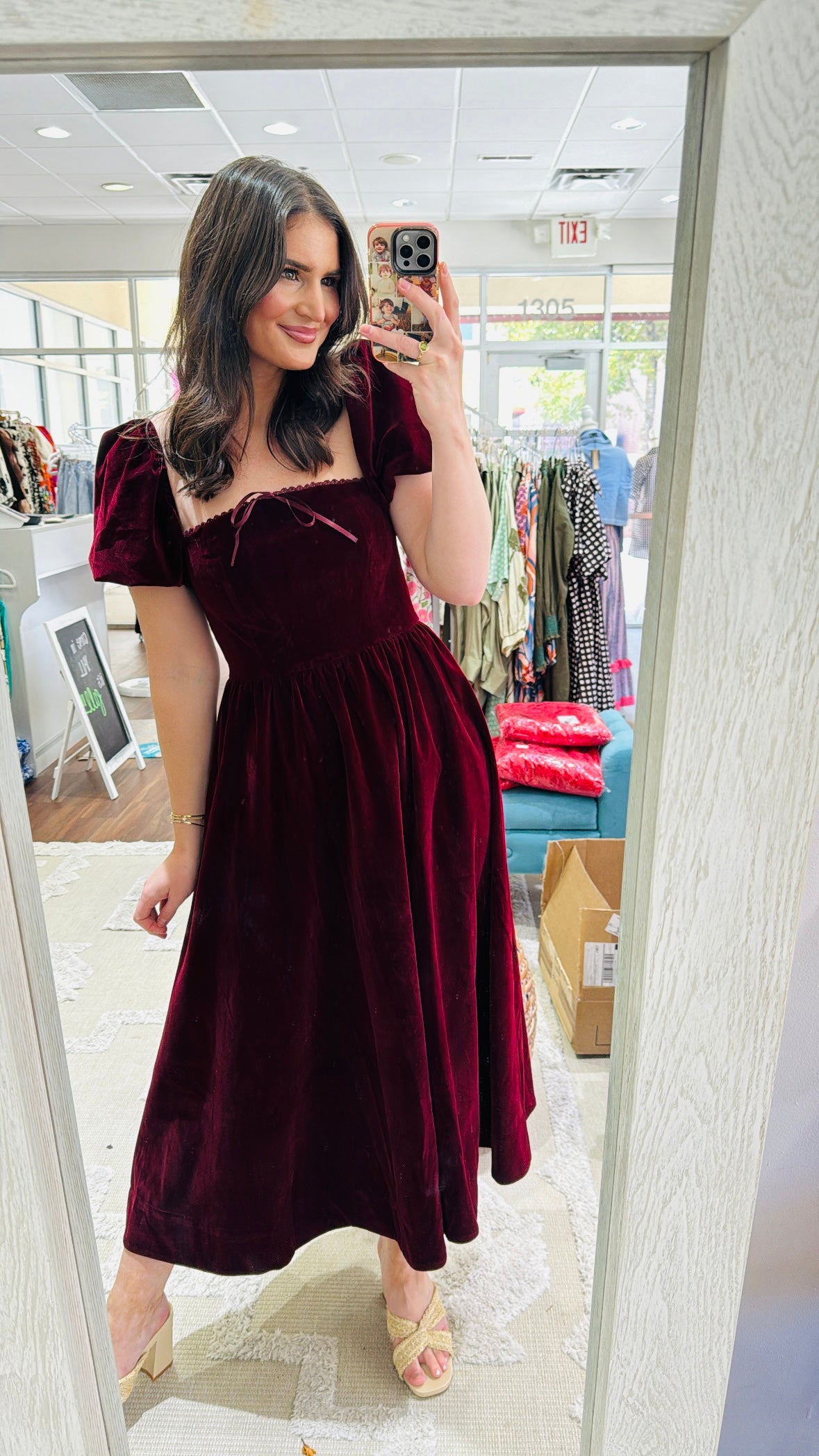 Rita Velvet Dress