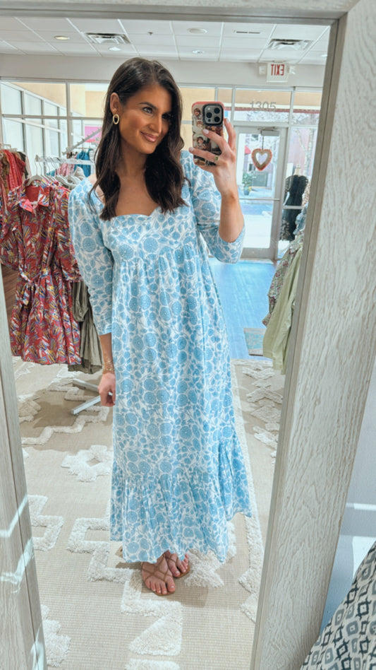 Heyward Maxi Sky Blue Daisy