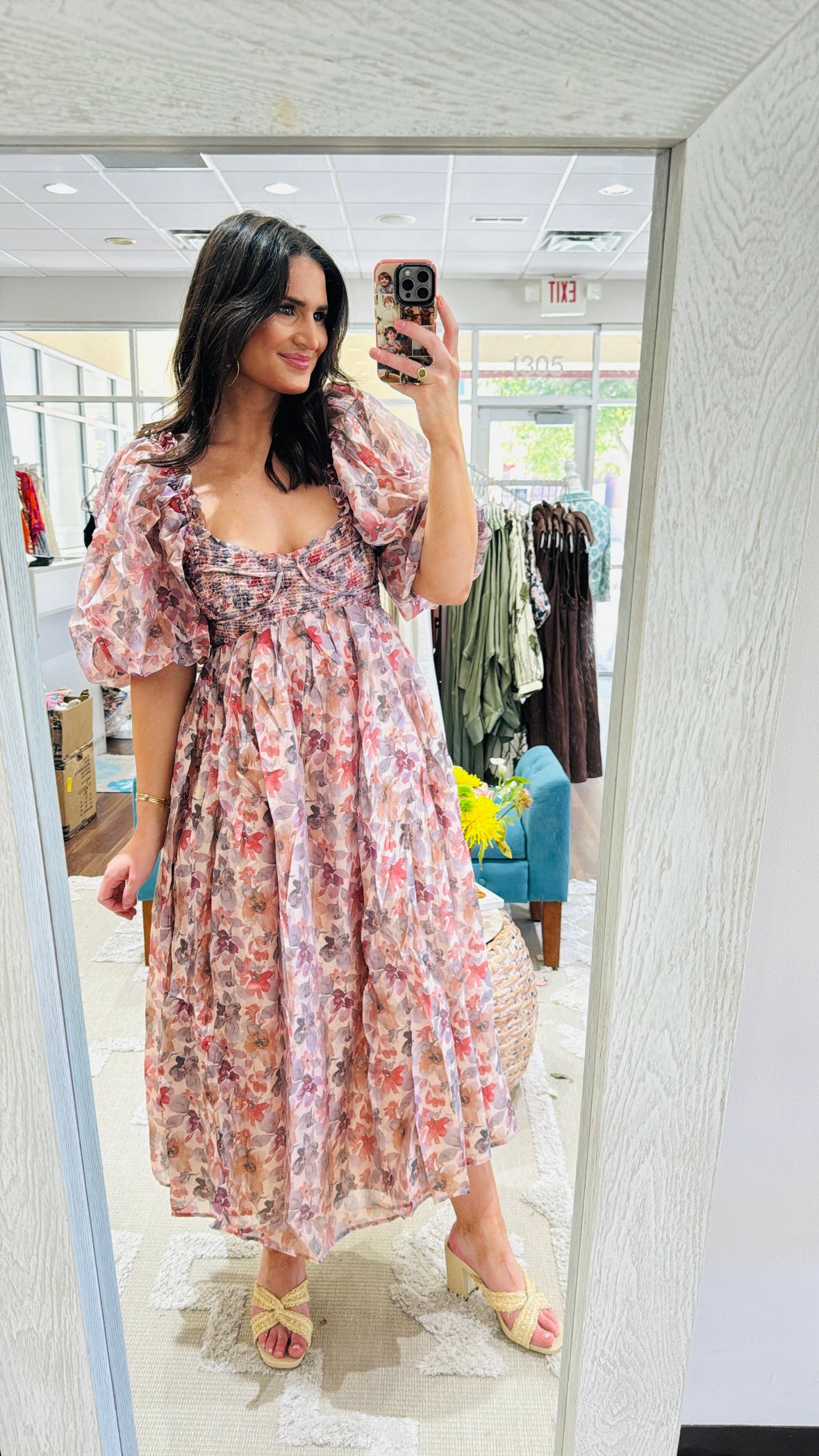 Cara Midi Dress Floral